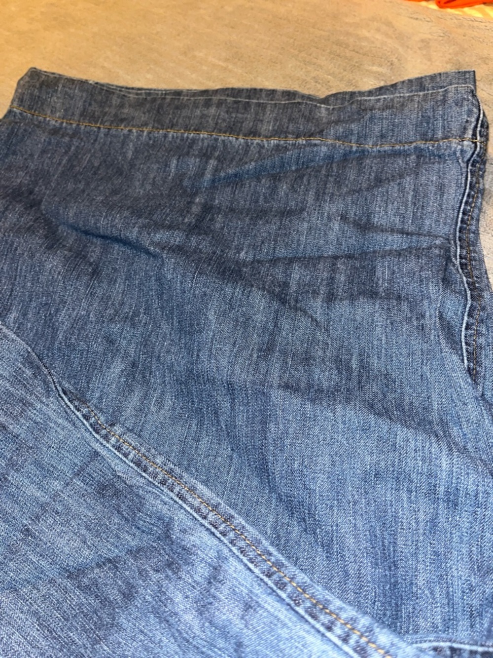 LC Lauren Conrad Dark Blue Button-Fly Wide Leg Jeans - Picture 5 of 5